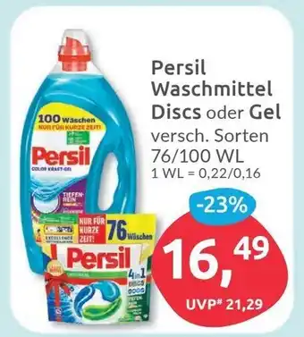 Budni Persil Waschmittel Discs o. Gel 76/100 WL Angebot