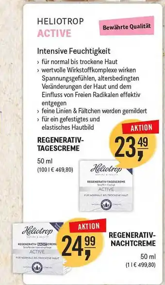 Reformhaus Bacher Heliotrop active Angebot