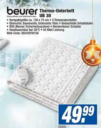 HEM Expert Beurer thermo-unterbett ub 30 Angebot