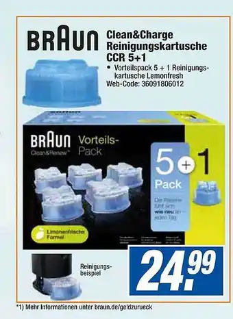 HEM Expert Braun clean&charge reinigungskartusche ccr 5+1 Angebot