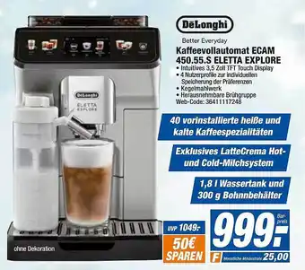 HEM Expert Delonghi kaffevolautomat ecam 450.55.s eletta explore Angebot