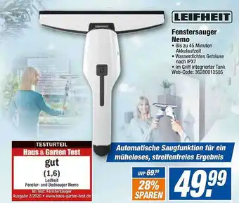 HEM Expert Leifheit fenstersauger nemo Angebot