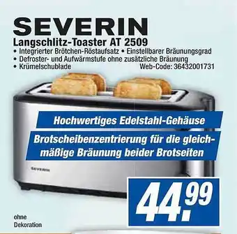 HEM Expert Severin langschlitz-toaster at 2509 Angebot