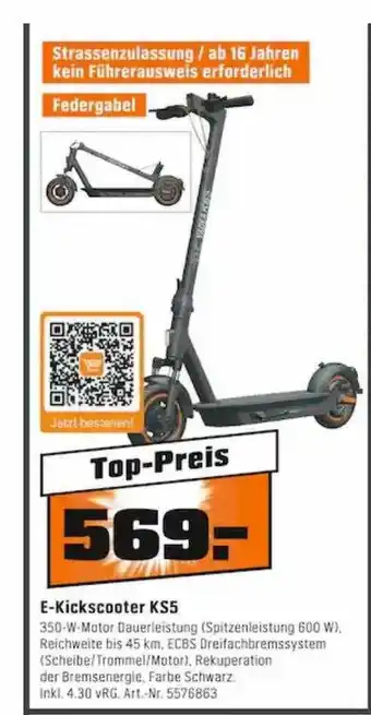 OBI E-kickscooter ks6 Angebot