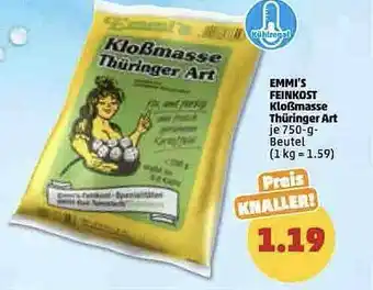 PENNY Emmi's feinkost kloßmasse thüringer art Angebot