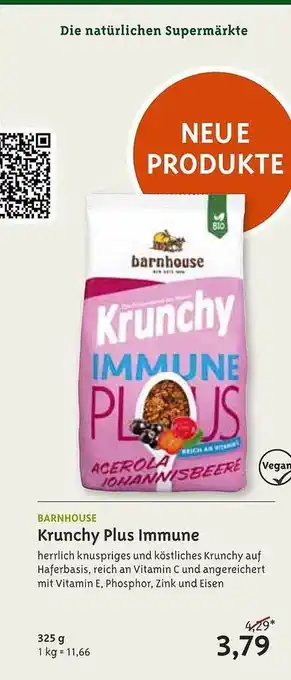 Biocompany Barnhouse krunchy plus immune Angebot