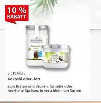 basic Bio planète kokosöl oder -fett Angebot