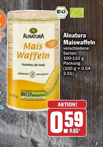 AEZ Alnatura Maiswaffeln 100-110g Angebot