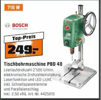 OBI Bosch Tischbohrmaschine PBD 40 Angebot