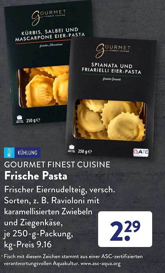 Gourmet finest cuisine frische pasta Angebot bei Aldi Süd