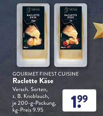 Aldi Süd Gourmet finest cuisine raclette käse Angebot