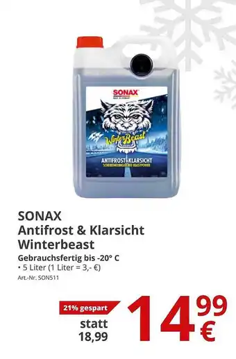 A.T.U. Sonax antifrost & klarisicht winterbeast Angebot