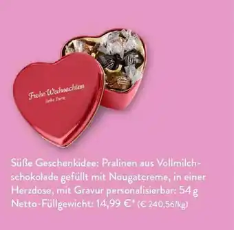 Aldi Süd Pralinen aus vollmilchschokolade gefüllt mit nougatcreme Angebot