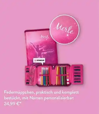 Aldi Süd Federmäppchen, praktisch und komplett bestückt, mit namen personalisierbar Angebot