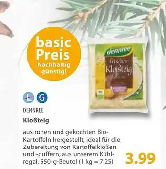 basic Dennree kloßteig Angebot