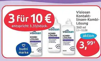 Budni Visiosan kontaktlinsen-kombi-lösung Angebot