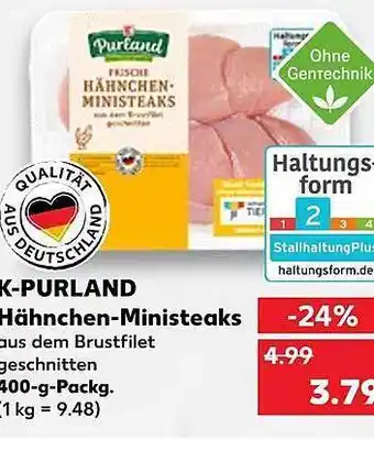 Kaufland K-purland hähnchen-ministeaks Angebot