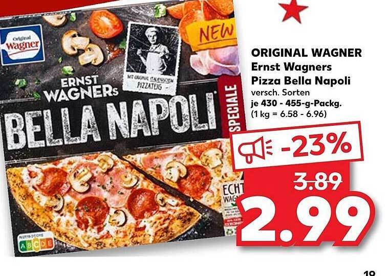 Original wagner ernst wagner pizza bella napoli Angebot bei Kaufland