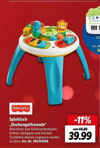 Lidl Fisher-price spieltisch „dschungelfreunde“ Angebot