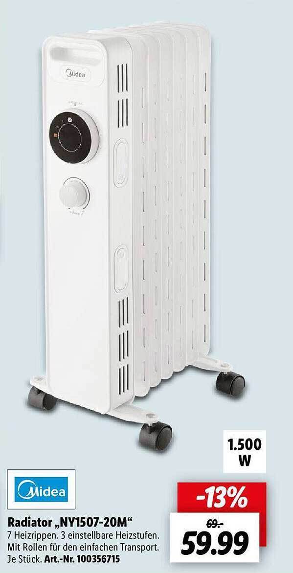 Midea radiator ny150720m Angebot bei Lidl