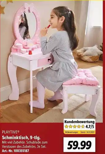 Lidl Playtive schminktisch Angebot
