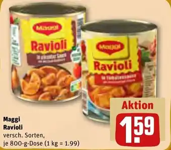 REWE Maggi Ravioli 800 g Dose Angebot