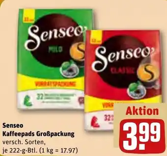 REWE Senseo Kaffeepads Großpackung 222 g Btl. Angebot