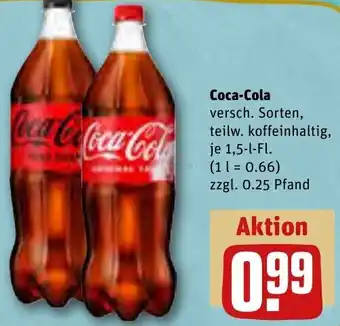 REWE Coca-Cola 1,5 L-Fl. Angebot