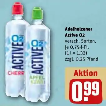 REWE Adelholzener Active O2 , 0,75 L-Fl. Angebot