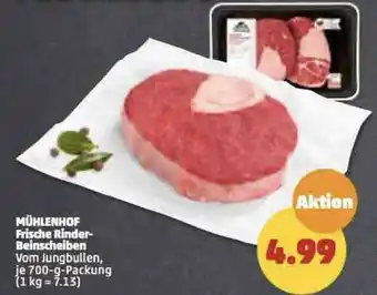 PENNY Mühlenhof Frische Rinder Beinscheiben 700 g Packung Angebot