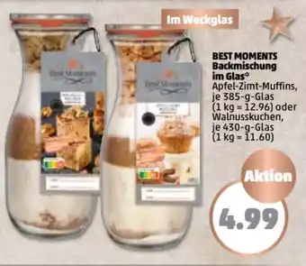 PENNY Best Moments Backmischung im Glas 385/430 g Glas Angebot