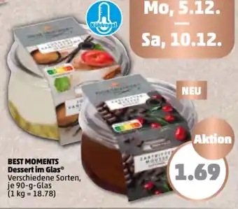 PENNY Best Moments Dessert im Glas 90 g Glas Angebot