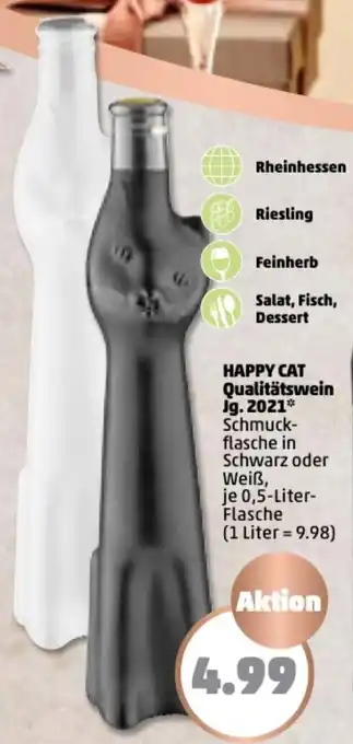 PENNY Happy Cat Qualitätswein Jg. 2021 0,5 Liter Flasche Angebot