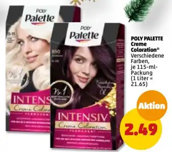 PENNY Poly Palette Creme Coloration 115 ml Packung Angebot