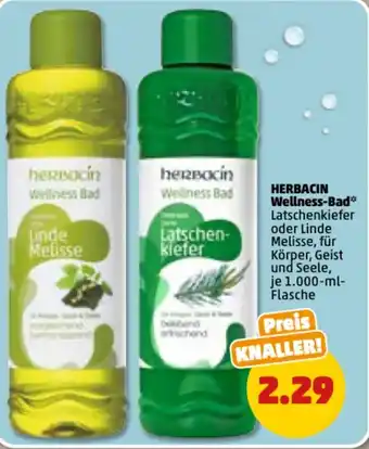 PENNY Herbacin Wellness Bad 1000 ml Flasche Angebot