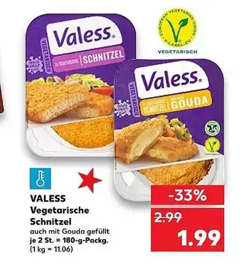 Kaufland Valess vegetarische schnitzel Angebot