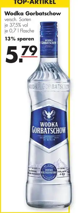 Handelshof Wodka Gorbatschow 700 ml Angebot