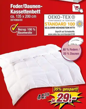 Poco Feder/Daunen-Kassettenbett 135*200 cm Angebot