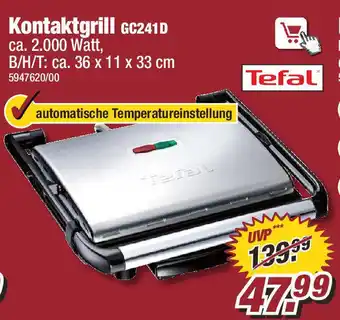 Poco TEFAL Kontaktgrill  l GC241D Angebot