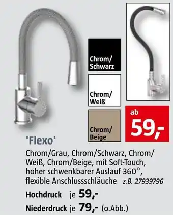 Bauhaus Camargue spültisch-einhebelmischer 'flexo' Angebot