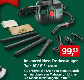 Bauhaus Bosch advanced nass-trockensauger 'vac 18v-8' Angebot