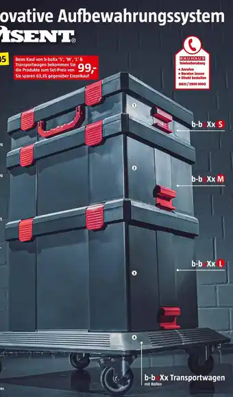 Bauhaus Wisent b-boxx oder transportwagen Angebot