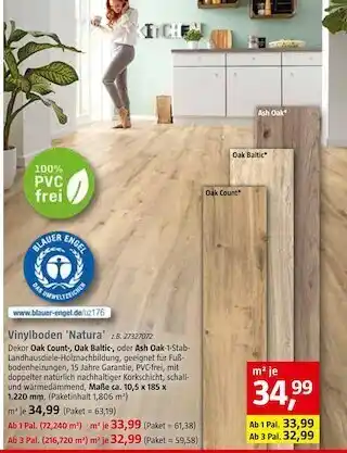 Bauhaus Vinylboden 'natura' Angebot