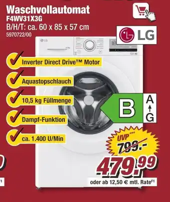 Poco Lg waschvollautomat f4wv31x3g Angebot