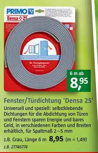 Bauhaus Fenster/türdichtung 'densa 25' Angebot