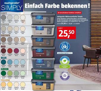 Bauhaus Swingcolor wohnraumfarbe simply Angebot