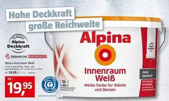 Bauhaus Alpina innenraum weiß Angebot