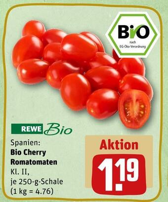 REWE Rewe bio bio cherry romatomaten Angebot