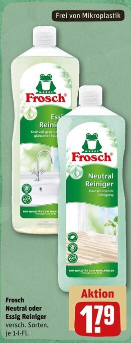 REWE Frosch neutral oder essig reiniger Angebot
