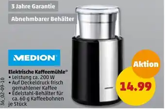 PENNY Medion elektrische kaffeemühle Angebot